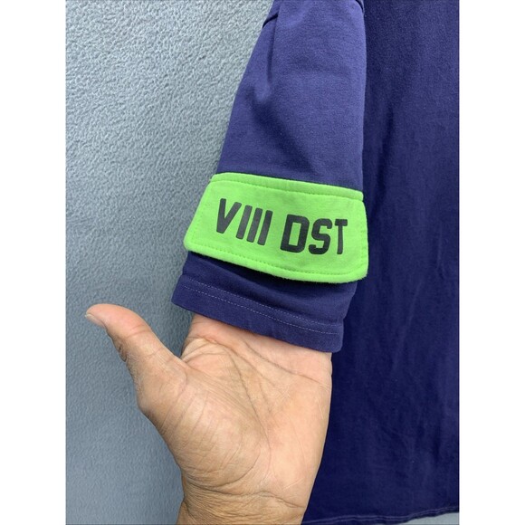 8IGTH DSTRKT Graphic 3D Print Tee T-Shirt Men's Size XL Baby Blue Blue Crew Neck - Picture 12 of 15